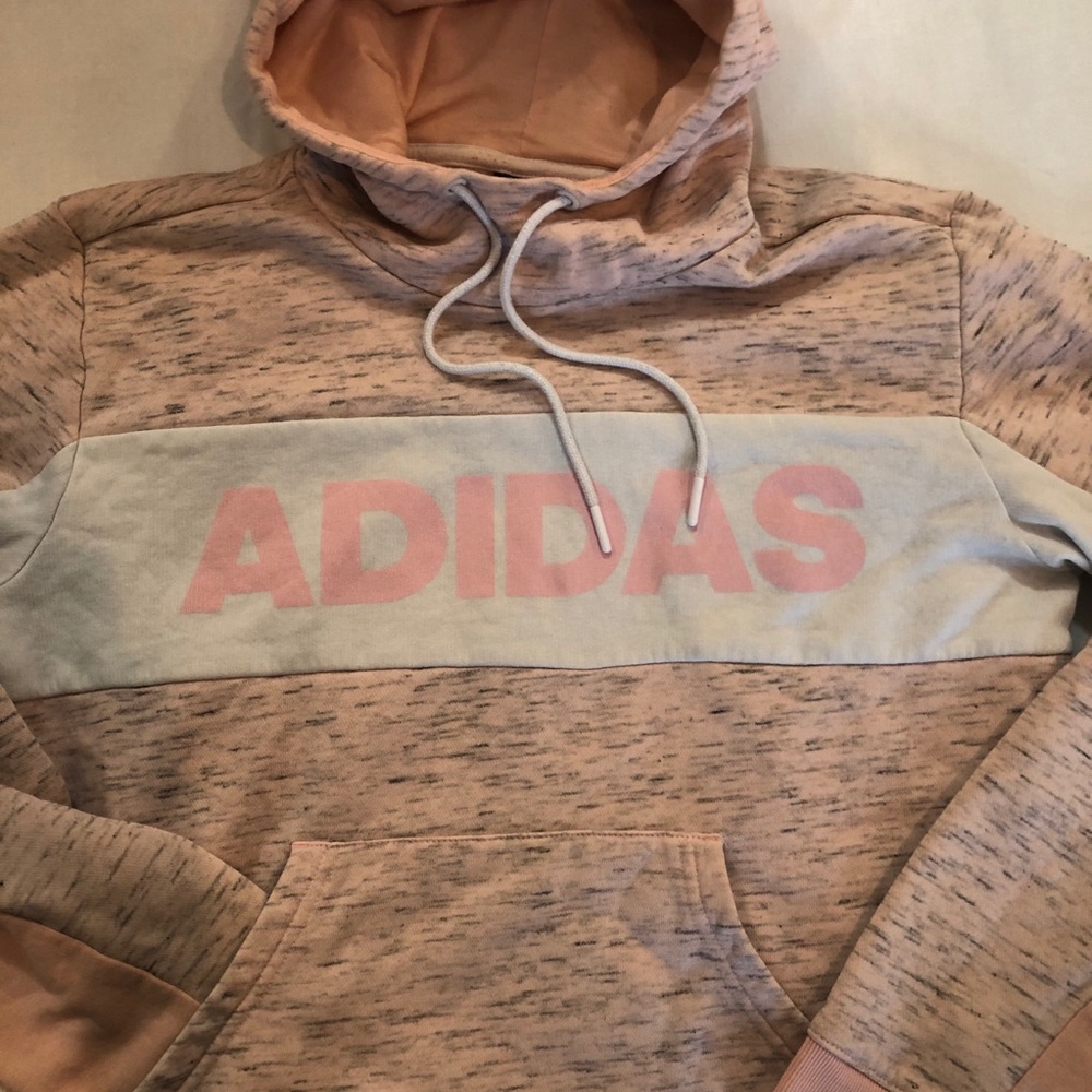 Adidas Heather pink Women’s pullover hoodie size M - Picture 4 of 6